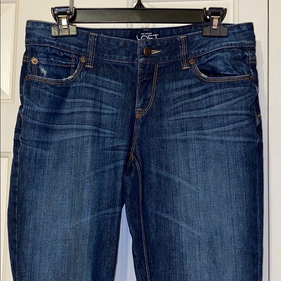 Ann Taylor LOFT Denim Curvy Boot Jean sz 27 / 4T - Picture 2 of 11